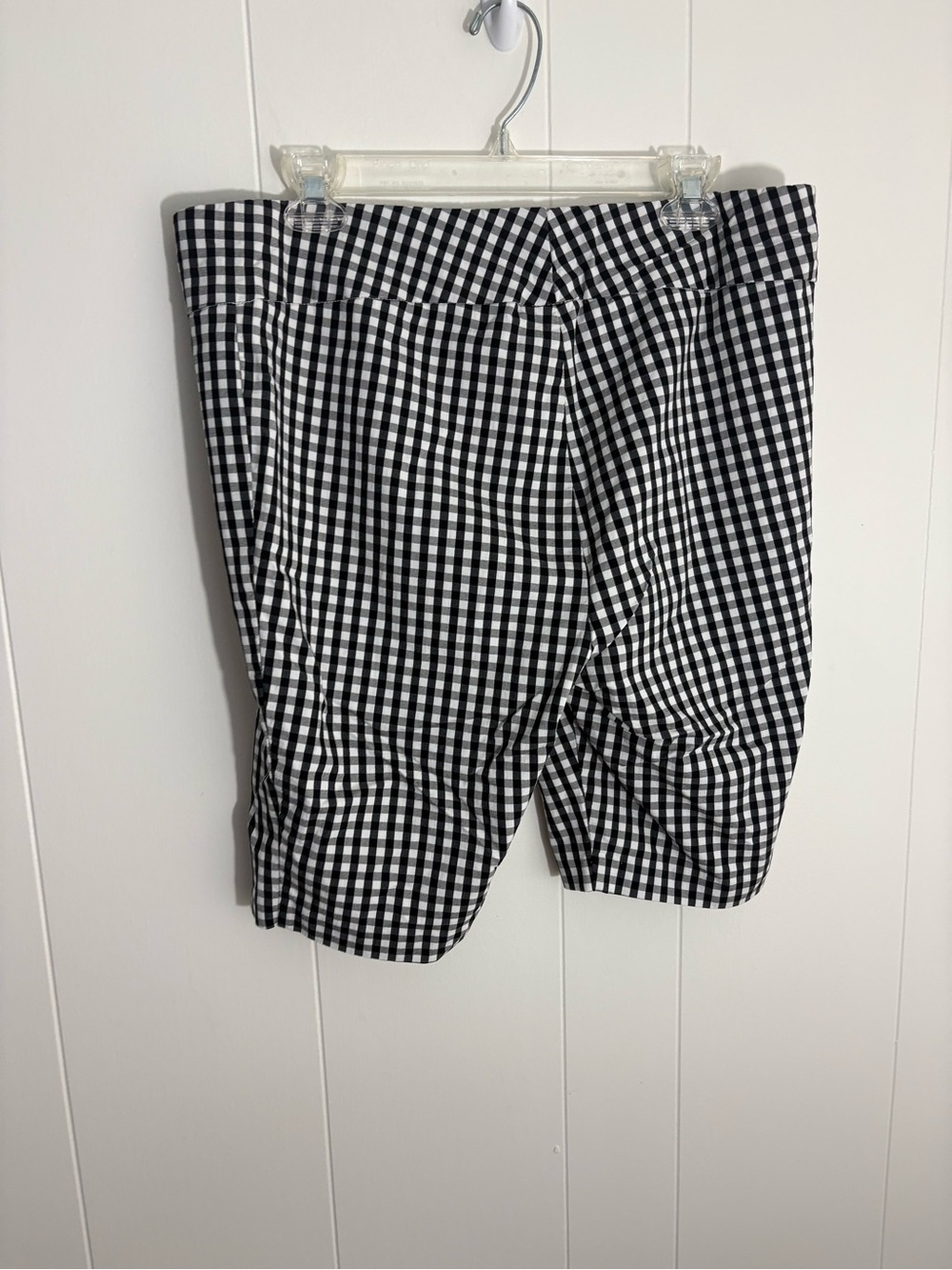 Black & White Gingham Women’s Shorts - Picture 5 of 8